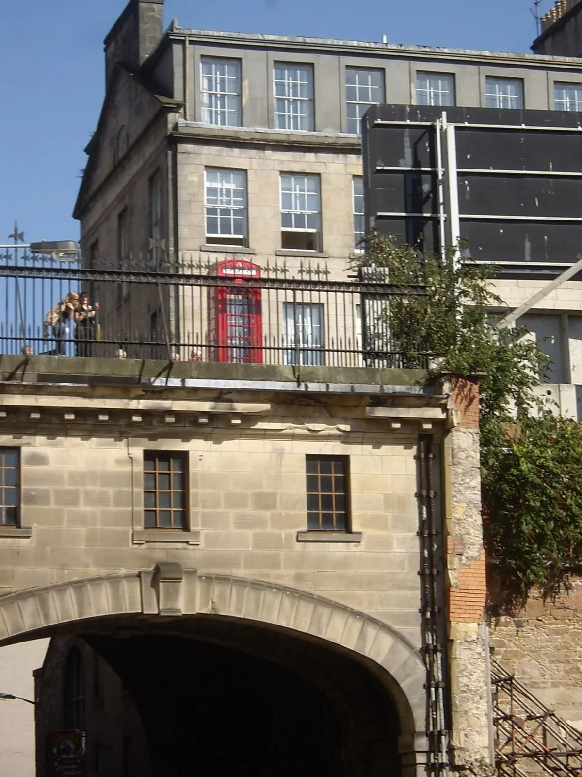 The South Bridge crossing the Cowgate, the arches that hold the vaults visited on Edinburgh ghost tours, Scotland